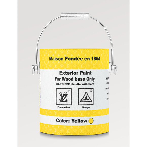 Louis Vuitton Yellow LV Paint Can Monogram Top Handle Shoulder Crossbody Bag - Picture 8 of 14